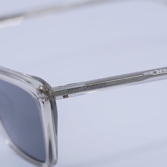 ?️ New Saint Laurent SL737 MICA THIN 004 Sunglasses - Transparent Beige Frame main image 8